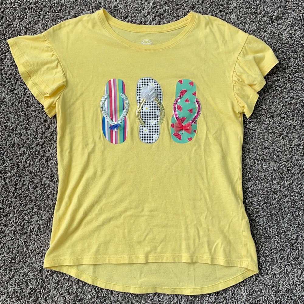 Wonder Nation, Size L/G (10-12) Youth Yellow